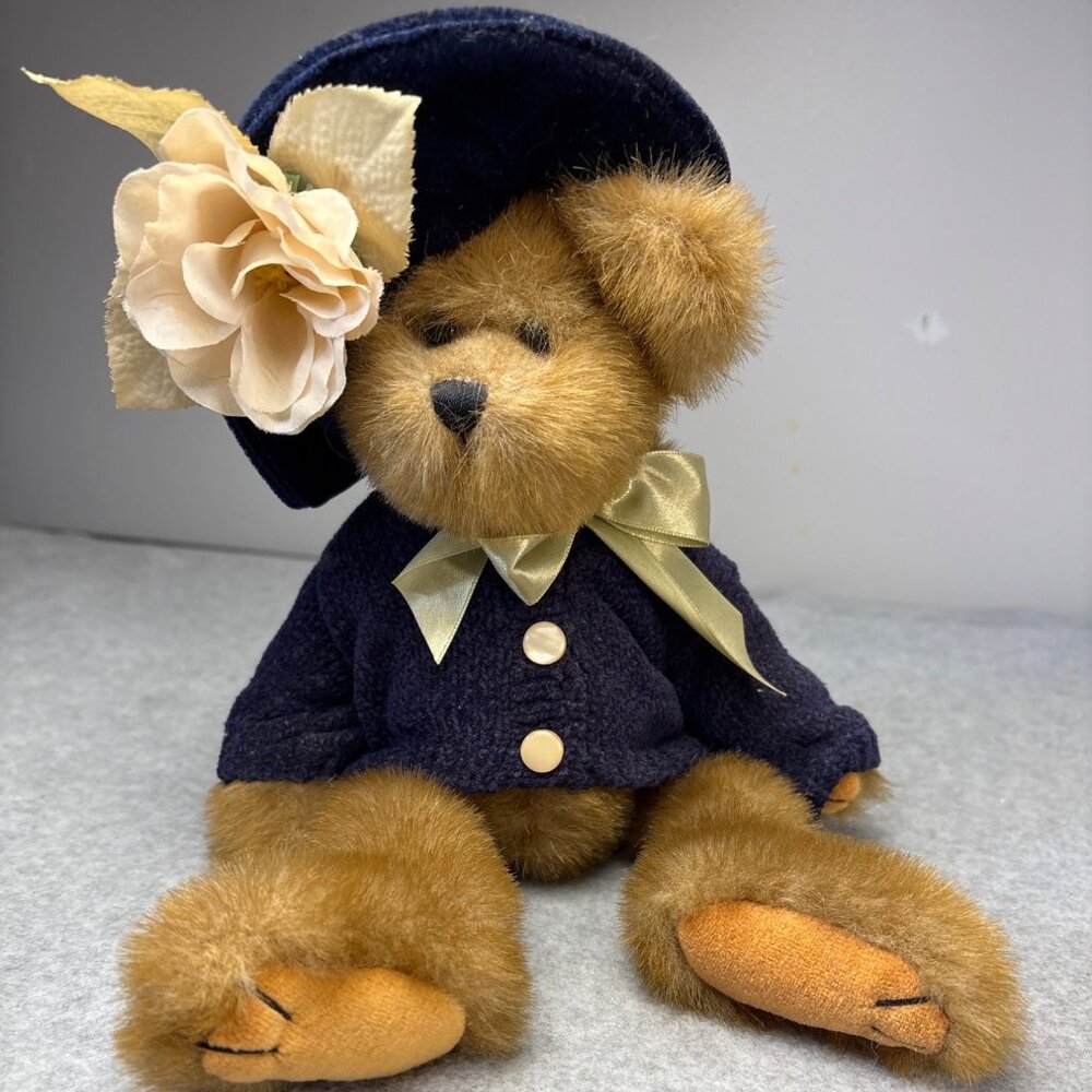 Bearington Bears Tiffany #1125 Stuffed Teddy with Sweater & Hat 13"